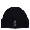 Men'S Solid Flag Bear Beanie - Polo Black