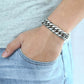 15Mm Wide 8 Inch Curb Cuban Rombo Mens 316L Stainless Steel Chain Bracelet Silver