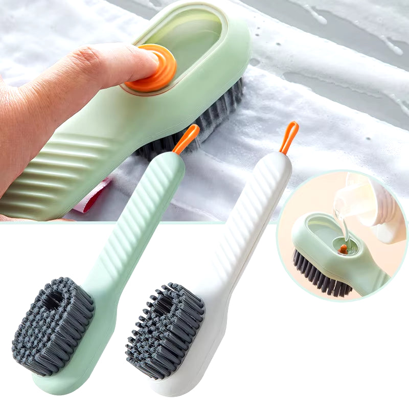 Multifunction Automatic Soap Liquid Adding Shoe Brush Soft-Bristled Clothes Brush Clothing Board Brush Soap Dispenser Brush