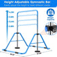 Gymnastics Bars Kids Kip Training Bars for Home, Folding Horizontal Bars with Adjustable Height, Practice Bar Gymnastic for Kid, Child, Girls, Boys