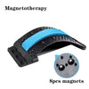 Magnetotherapy Multi-Level Adjustable Back Massager Stretcher Waist Neck Fitness Lumbar Cervical Spine Support Pain Relief - Magnetotherapy Blue