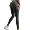 Velvet Lined Workout Pants Women Yoga Pants High Waist Yoga Pants with Pockets for Women Lifting Sport Leggings Tight for Gym - Dark Gray