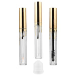 3Pcs Makeup Bottle Eyelash Growth Oil Tube Clear Lip Balm Eyelash Cream Container Empty Lip Gloss Tube Empty Lip Tubes Clear Plastic Containers Mascara Bottle Travel Filling Sample