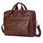 Men Genuine Leather Handbags Casual Leather Laptop Bags Male Business Travel Messenger Bags Men'S Crossbody Shoulder Bag