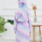 Soft Unicorn Hooded Robe with Matching Slippers Headband and Blindfold for Girls