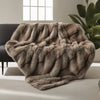 Luxury Faux Fur Blanket High-End Bed Fox Fur Blankets for Beds Plaid on the Sofa Cover Decoration Home Blankets and Throws - Cofffe