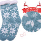 Slipper Socks for Women with Grippers, Winter Warm Fuzzy Indoor Christmas Gifts Socks