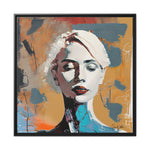 Woman Abstract Portrait - Canvas Wall Art with Frame