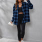 SHEIN LUNE Plaid Print Drop Shoulder Shirt