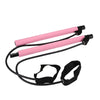 Multifunctional Pilates Bar Combination Fitness Bar Yoga Chest Expansion Tension Rope Back Trainer Elastic Rope Stretching Belt - Pink