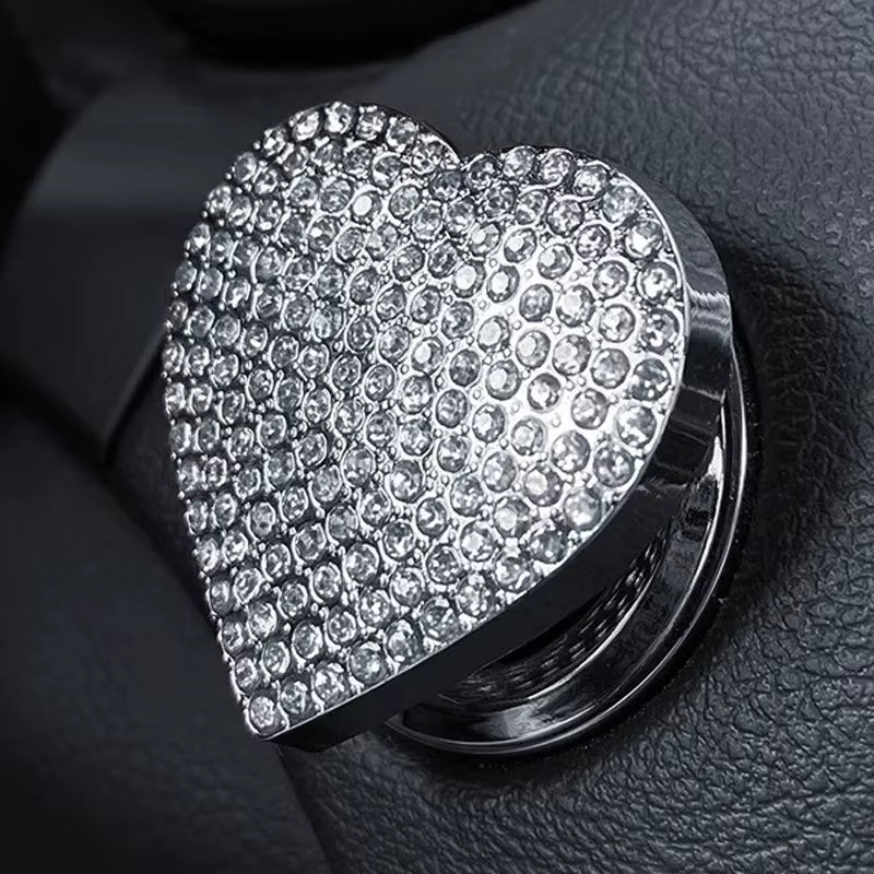 Crystal Engine Ignition Onekey Start Stop Push Button Switch Protective Cover Bling Girls Auto Accessories Car Interior Decor