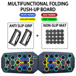 Push-Up Board Set Portable Multifunctional Push-Up Bar Foldable Fitness Equipment for Chest Abdomen Arms/Back Training