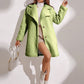 SHEIN Frenchy Lapel Neck Single Breasted Teddy Coat