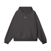 Oversize Heavyweight Hidden Pocket Fleece Hoodie - 460 GSM - Chorcoal