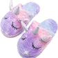 Soft Unicorn Hooded Robe with Matching Slippers Headband and Blindfold for Girls