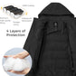 Men'S Thicken Puffer Jacket Insulated Water-Resistant Warm Winter Coat with Hood