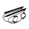 Multifunctional Pilates Bar Combination Fitness Bar Yoga Chest Expansion Tension Rope Back Trainer Elastic Rope Stretching Belt - Black