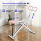 Foldable Squat Assist Trainer Machine - 3 Tension Bands for Glutes & Quads Workout - Home Gym Equipment for Strength Training