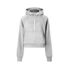 Cropped Half-Zip Hoodie #RP0006 - Cold Gray