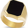 Men'S Onyx (3-3/4 Ct. T.W.) Ring in 14K Gold - No Color