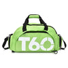 T60 Waterproof Gym Sports Bags Men Women Molle Fitness Training Backpacks Multifunctional Travel/Luggage Bolsa Shoulder Handbags - Lightgreen