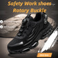 Rotary Buckle Work Safety Shoes for Men Sneakers Protective Shoes Lightweight Puncture-Proof Anti-Smash Steel Toe Male Boots