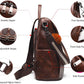 Women Backpack Purse anti Theft Waterproof Detachable Covertible Casual Travel Shoulder Bag (Coffee)