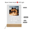 Custom Personal Photo Acrylic Plaque Spotify Music Codes Song Album Cover LED Light Lamp for Couples Birthday Christmas Gifts - White Kit