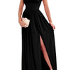 Summer Sleeveless Neck Hanging Back Dress - Black