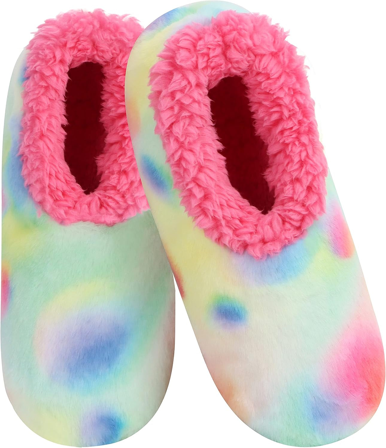 Slipper Socks Animal Furry – Cozy, Foldable Slippers for Women, Non Slip Socks for Travel & Indoors