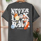 Never Look Back Creative Smile Skull Printing Cartoons Street Print Tshirt Man Loose Tee Clothes Cotton Crewneck Tops T-Shirt