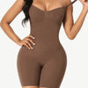 Wholesale Seamless Sculpt plus Size Full Body Shaper - Dark Brown