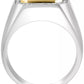 EFFYÂ® Men'S Garnet (4-1/10 Ct. T.W.) & Diamond (1/6 Ct. T.W.) Ring in Sterling Silver & 14K Gold-Plate