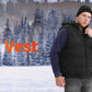 Heated Vest for Mens and Womens with 10000Mah Battery Pack, Detachable Heated Hood Heating Clothing, 3 Temperature Levels Electrically Heated Jacket, Szie XL