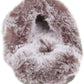 Women'S Comfy Faux Fur House Slipper Scuff Memory Foam Slip-On Anti-Skid Sole