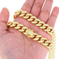 10K Yellow Gold 13Mm Thick Miami Cuban Link Chain Necklace, Mens Jewelry 20" - 30"