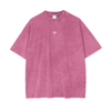 Oversize Snow Washed T-Shirt - Rose Red