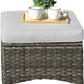 Patio Furniture,Outdoor Furniture Set,Outdoor Rattan Furniture (Grey)