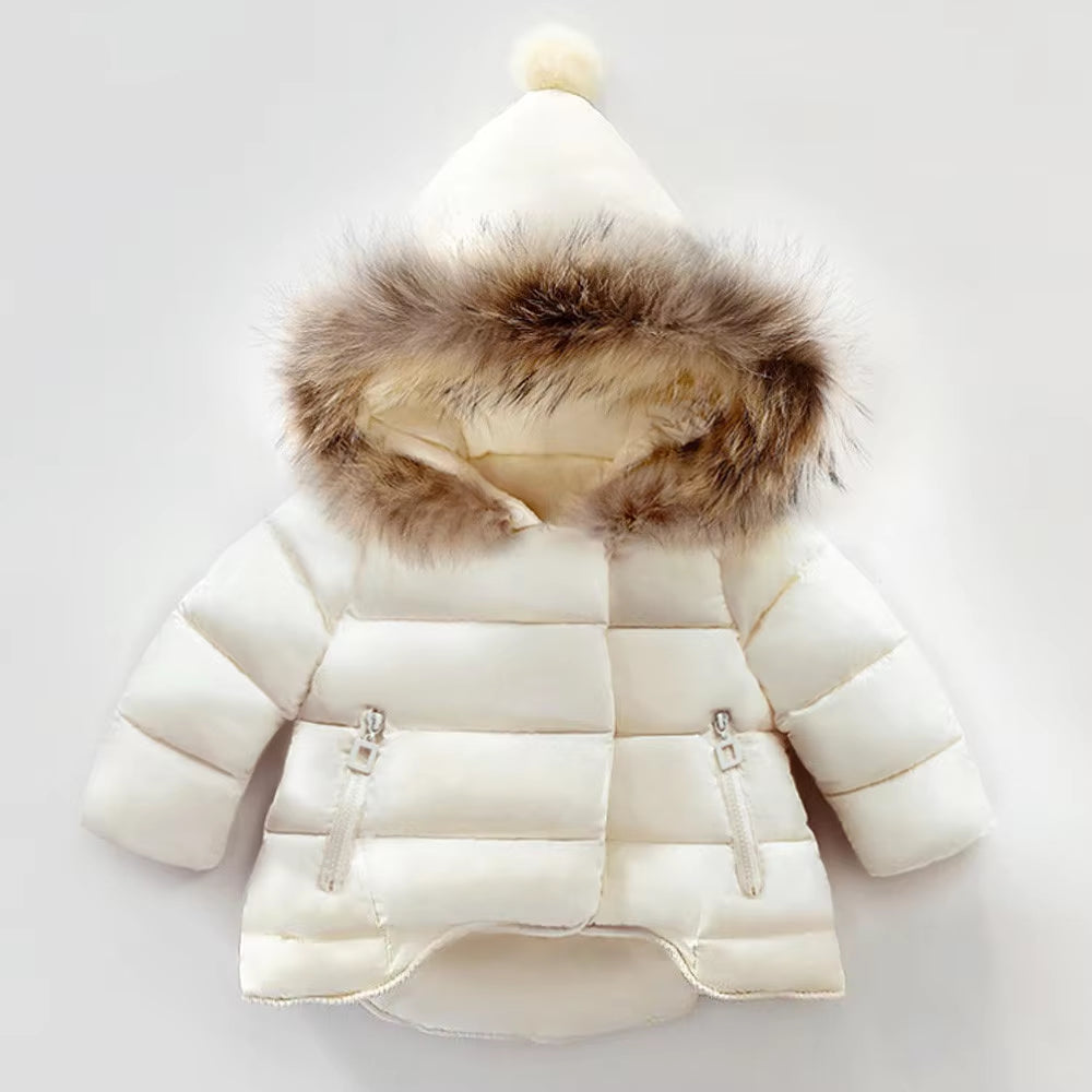 Baby Girls Jacket Autumn Winter Warm Coat for Girls Warm Hooded Outerwear Coat for Boys Jacket Coat Clothes L0926