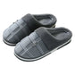 Men Shoes Winter Slippers Suede Gingham Plush Velvet Indoor Shoes for Men Home Slippers 2021 Non Slip Waterproof Male Slipper