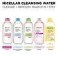 Micellar Water with Rose Water and Glycerin, Hydrating Facial Cleanser & Makeup Remover, for All Skin Types, Vegan, Cruelty Free, 13.5 Fl Oz (400Ml), 1 Count