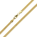 Mens Mens 8MM Curb Cuban Chain Necklace Gold Plated Stainless Steel 24 Inch