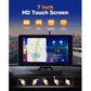 Carplay Screen for Car, 7" Wireless Portable Carplay Compatible Android Auoto, GPS Navigation, Mirror Link, Voice Control, AUX/FM