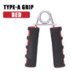 5-60Kg Adjustable Hand Grip Strengthener Hand Grip Trainer with Counter Wrist Forearm and Hand Exerciser for Muscle Building - Red