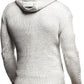 Men'S Stylish Knit Sweater with Buttons | Knitted Sweatshirt Pullover with Hood | Warm for Winter | LN5605