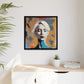 Woman Abstract Portrait - Canvas Wall Art with Frame