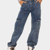 Women'S Fashion Straight Jeans in Autumn - Blue