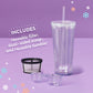 Single Serve Frappe and Iced Coffee Maker with Blender, Black