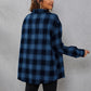 SHEIN LUNE Plaid Print Drop Shoulder Shirt