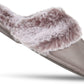 Women'S Comfy Faux Fur House Slipper Scuff Memory Foam Slip-On Anti-Skid Sole